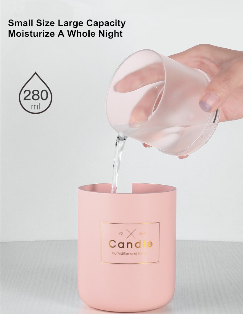 Mini Candle-Shaped Air Humidifier