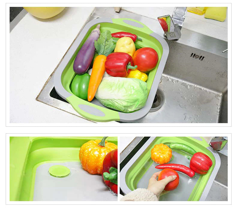 Multifunctional Foldable Cutting Board