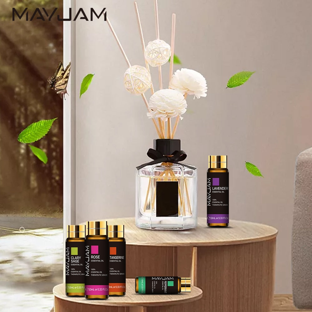 Oils Top 3/6/8/12/14/20 Piece *10ML Gift Set Pure Essential Oils for  Diffuser Humidifier Massage Aromatherapy - AliExpress